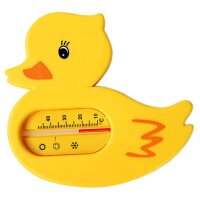 Термометр для ванной Курносики Уточка, шкала с отметкой оптимальной температуры 37 гр, без ртути, безопасный пластик