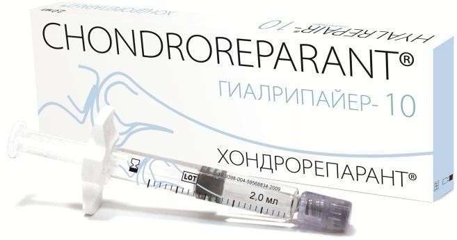 Гель Хондрорепарант Гиалрипайер-10 протез синовиальной жидкости при заболеваниях суставов, шприц 5мл, 1шт