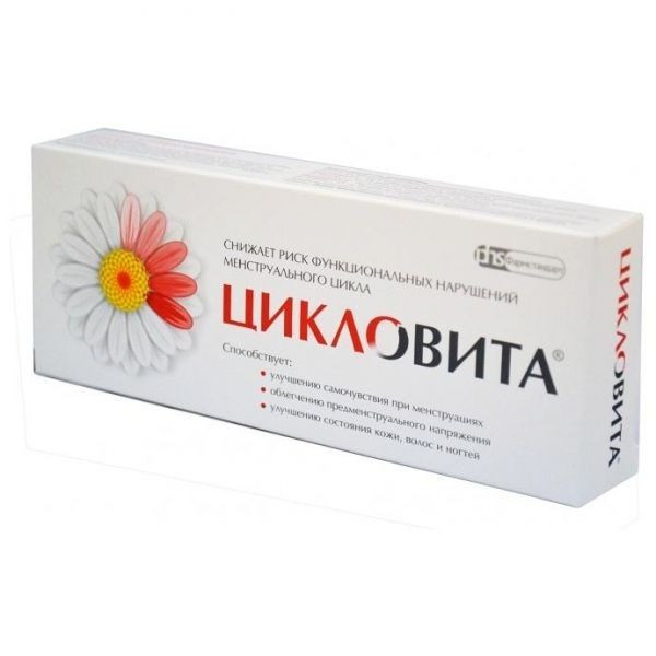Цикловита для женщин в фазах менструального цикла, 12 витаминов, 5 минералов, рутин и лютеин, 42шт