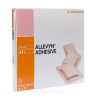 Повязка Allevyn Adhesive абсорбирующая губчатая с самоклеющейся гипоаллергенной полоской, 12.5х12.5см, 10шт, 66000044