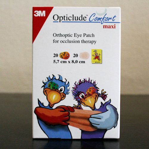 Повязка Opticlude Comfort глазная, клеящаяся, для у детей косоглазия и амблиопии, 5,7 × 8,0 см, 40 шт, 1648VMaxi