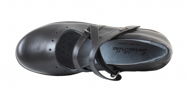 Туфли Сурсил-Орто женские ортопедические летние натуральная кожа съемная комфортная стелька цвет черный, 231130