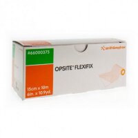 Повязка пленочная Opsite Flexifix прозрачная с антибактериальным действием для фиксации повязок, 15см х10м, 66000375