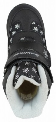Полусапоги для девочки Сурсил-Орто ортопедические зимние с подкладкой из шерсти и уплотненным задником, черные, A45-112