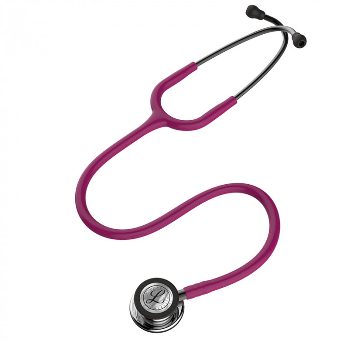 Стетоскоп Littmann Classic III с двусторонней акустической головкой, с малиновой трубкой длиной 69см, 5862