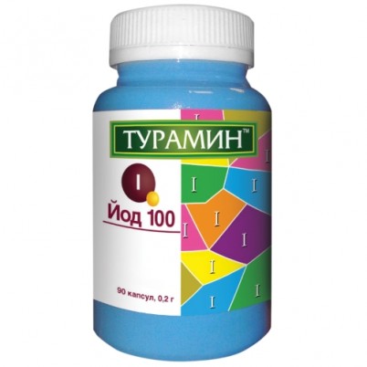 Турамин Йод для восстановления гормональной функции щитовидной железы, 0.2г, 100шт