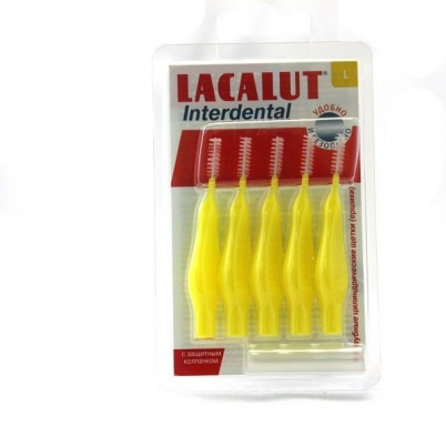 Ершики интердентальные Lacalut / Лакалют, для очищения межзубных промежутков, с защитным колпачком, размер L