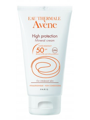 Крем для тела солнцезащитный Авен / Avene с минеральным экраном, защищает, снимает раздражение, Spf 50, 50мл