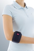 Бандаж на локоть elbow strap medi с пневмовставкой для эпикондилита универсального размера, синий, 884