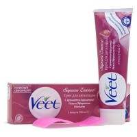 Крем для депиляции тела Veet Suprem Essence / Вит с ароматом бархатной розы и эфирными маслами, объем 90мл