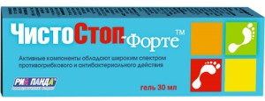 Гель для ног противогрибковый Чистостоп - форте, освежает, успокаивает раздражение, снимает воспаление, 30мл