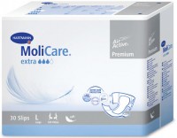 Подгузники MoliCare Premium extra soft (МолиКар Премиум экстра софт) размер L (бедра 120-150см), 30 штук, 169848