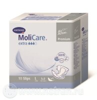 Подгузники MoliCare Premium extra soft (МолиКар Премиум экстра софт) антимикробные, L (бедра 120-150см), 2шт, 169373