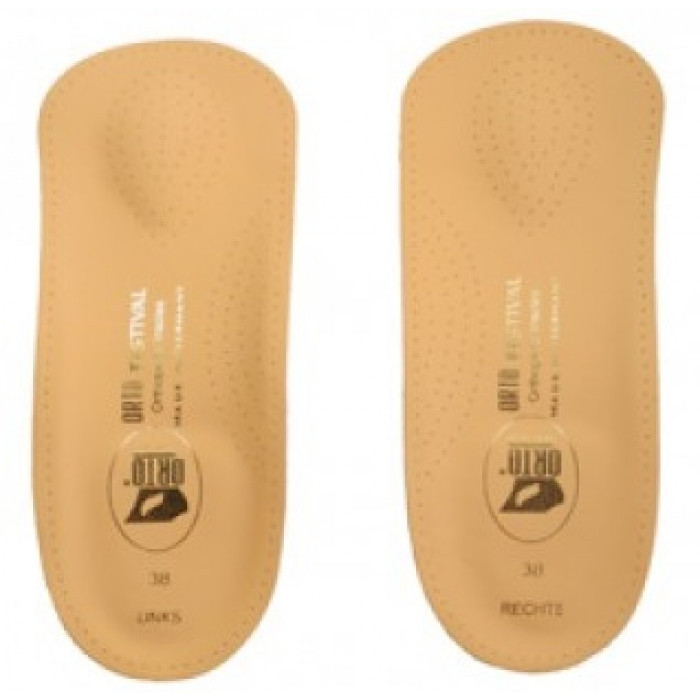 Полустельки ортопедические Orto Festival на полужестком каркасе, при плоскостопии и пяточной шпоре, кожаные