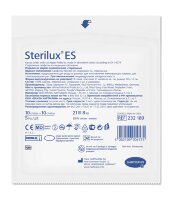 Салфетки марлевые Sterilux ES (Стерилюкс ЕС) стерильные для ран, 21 нитей сложены в 8 слоев, 10х10см, 232189