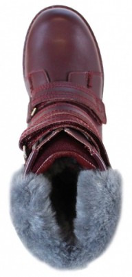 Ботинки Сурсил-Орто для девочек зимние ортопедические стабилизирующие при плоскостопии, бордовые, A45-098