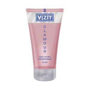Гель-смазка VIZIT GLAMOUR Клубничный 50 мл
