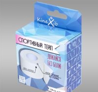 Спортивный тейп Крейт Kinexib для фиксации суставов и связок, 3.8см х9.1м, белый