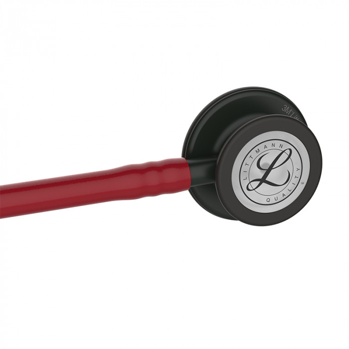 Стетоскоп Littmann Classic III для физикального обследования с двусторонней настраиваемой диафрагмой, трубка бордовая, длина 69см, 5868