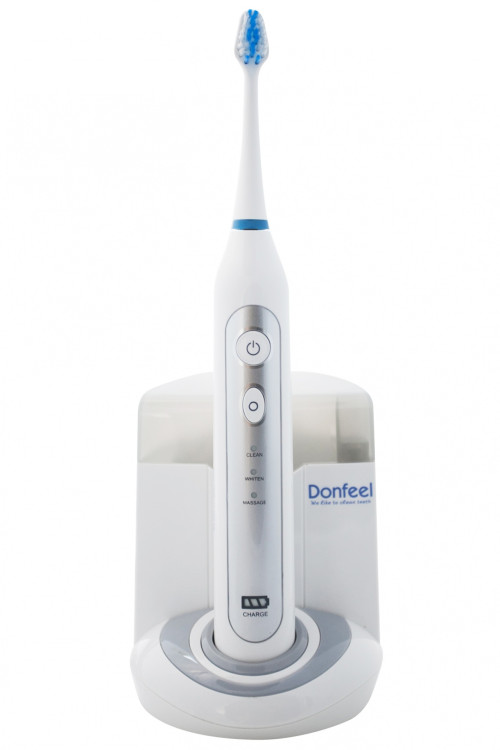 Зубная щетка Donfeel HSD-008 премиум ультразвуковая с 3-мя режимами и насадками разной жесткости